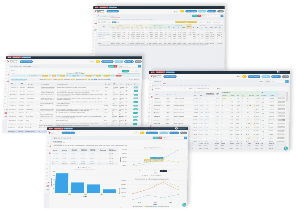Удобное финансовое планирование и финансовый учет компании и ее филиалов